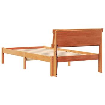 Bettgestell Wachsbraun 80 x 200 cm Kiefernholz