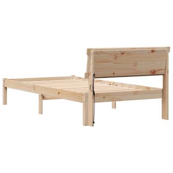 Bettgestell Braun 90 x 190 cm Massivkiefer