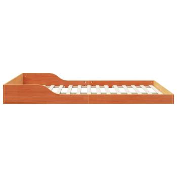 Bettgestell Wachsbraun 160 x 210 cm Massivholz Kiefer