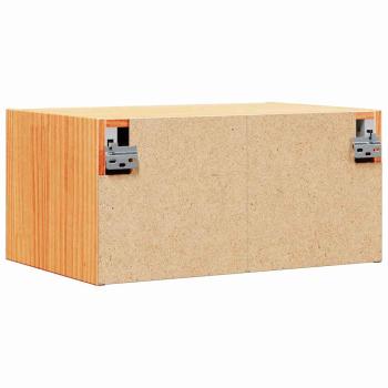 Wandmontierter Nachttisch 2 pcs Wachsbraun 50 x 32,5 x 24 cm