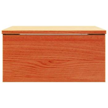 Wandmontierter Nachttisch 2 pcs Wachsbraun 37 x 35 x 18,5 cm