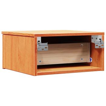 Wandmontierter Nachttisch 2 pcs Wachsbraun 37 x 35 x 18,5 cm