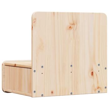 Wandmontierter Nachttisch Braun 44 x 32,5 x 40 cm Massivkiefer