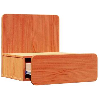 Wandmontierter Nachttisch 2 pcs Wachsbraun 44 x 32,5 x 40 cm