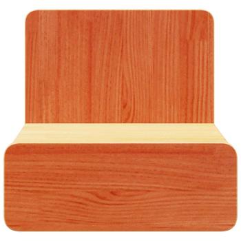 Wandmontierter Nachttisch 2 pcs Wachsbraun 44 x 32,5 x 40 cm