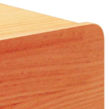 Wandmontierter Nachttisch 2 pcs Wachsbraun 44 x 32,5 x 40 cm