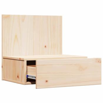 Wandmontierter Nachttisch 2 pcs Braun 42 x 32.5 x 40 cm