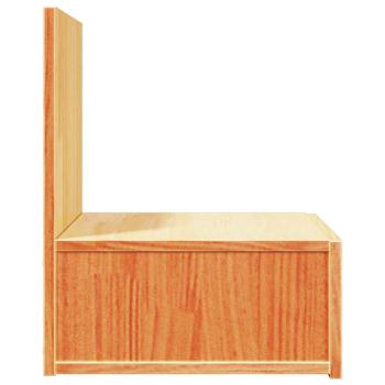 Wandmontierter Nachttisch Wachsbraun 42 x 32.5 x 40 cm