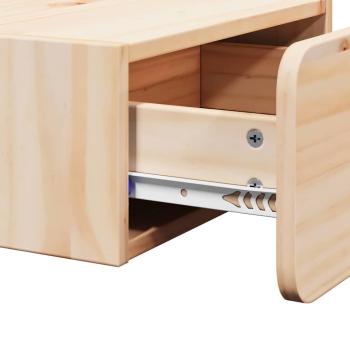 Wandmontierter Nachttisch 2 pcs Braun 39 x 34 x 16,5 cm