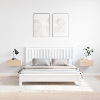 Wandmontierter Nachttisch 2 pcs Braun 39 x 34 x 16,5 cm