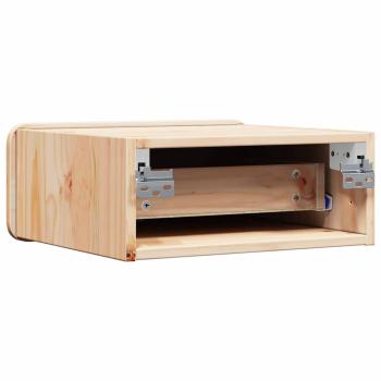 Wandmontierter Nachttisch 2 pcs Braun 39 x 34 x 16,5 cm