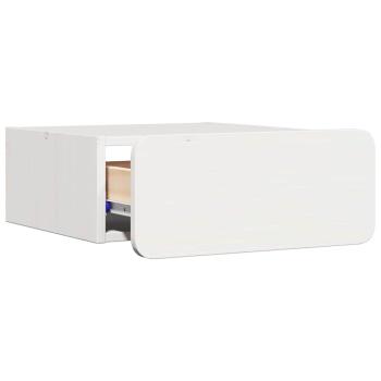 Wandmontierter Nachttisch 2 pcs Weiß 39 x 34 x 16,5 cm