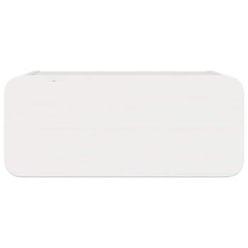 Wandmontierter Nachttisch 2 pcs Weiß 39 x 34 x 16,5 cm