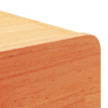 Wandmontierter Nachttisch 2 pcs Wachsbraun 39 x 34 x 16,5 cm