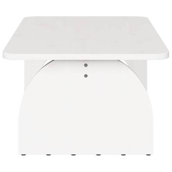 Couchtisch Weiß 80 x 50 x 31 cm Massivkiefer