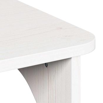Couchtisch Weiß 80 x 50 x 31 cm Massivkiefer