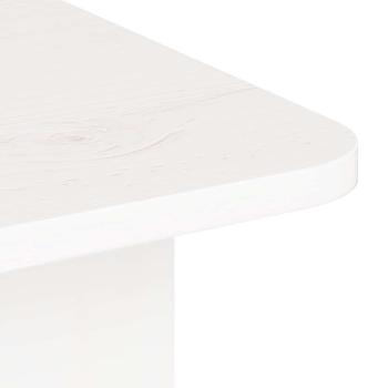Couchtisch Weiß 80 x 39,5 x 33,5 cm Massivkiefer