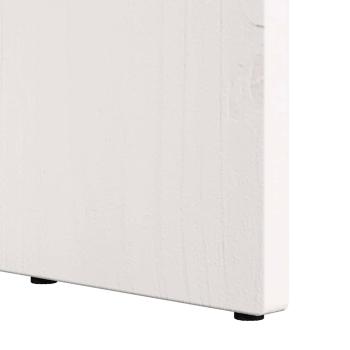 Couchtisch Weiß 50 x 50 x 35 cm Massivkiefer