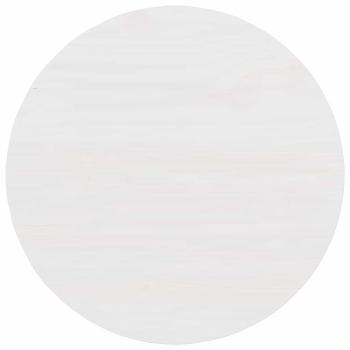 Couchtisch Weiß 50 x 50 x 35 cm Massivkiefer