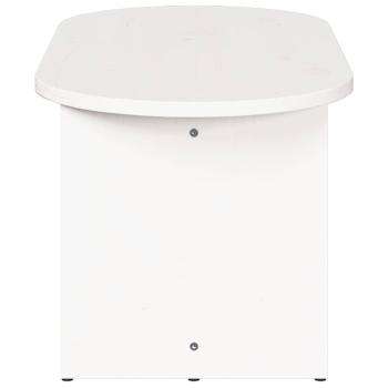 Couchtisch Weiß 80 x 39,5 x 35 cm Massivkiefer