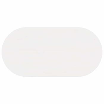 Couchtisch Weiß 80 x 39,5 x 35 cm Massivkiefer