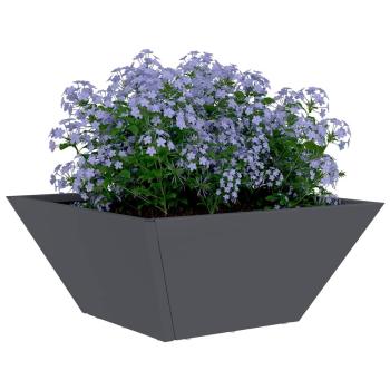 Kunststoff-Pflanzer 5 pcs Anthrazit 35 x 35 x 15 cm Stahl
