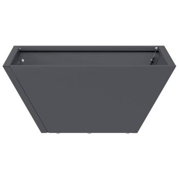 Kunststoff-Pflanzer 5 pcs Anthrazit 35 x 35 x 15 cm Stahl