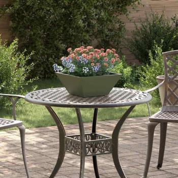 ARDEBO.de - Kunststoff-Pflanzer 5 pcs Olivgrün 35 x 35 x 15 cm Stahl