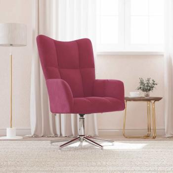 ARDEBO.de - Relaxsessel Weinrot Samt