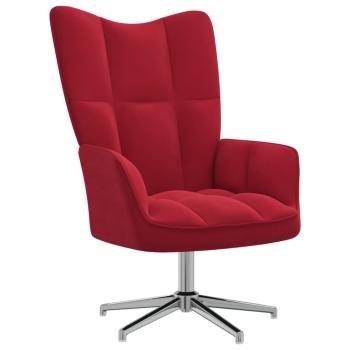 Relaxsessel Weinrot Samt
