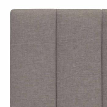 Bettgestell ohne Matratze "Hanko" Taupe 160x200 cm Stoff