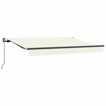 Einziehbare Markise Creme und Anthrazit 250 x 200 cm 2,5 x 2 m