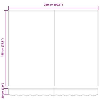 Einziehbare Markise Marineblau 250x200 cm