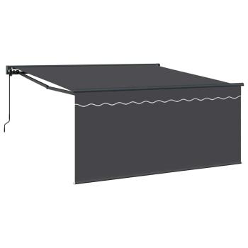Einziehbare Markise Anthrazit Grau 350 x 250 cm