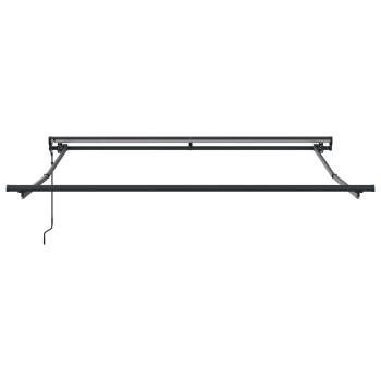 Einziehbare Markise Anthrazit und Weiß 350x250 cm