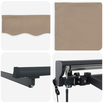 Einziehbare Markise Beige 350x250 cm