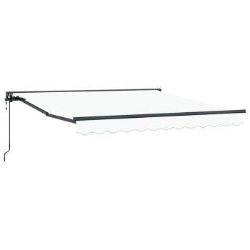 Einziehbare Markise Weiß 350x250 cm