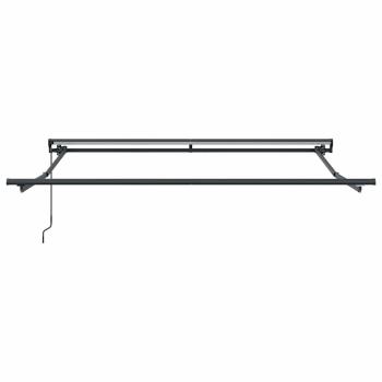 Einziehbare Markise Hellgrau 350x250 cm Gewebe