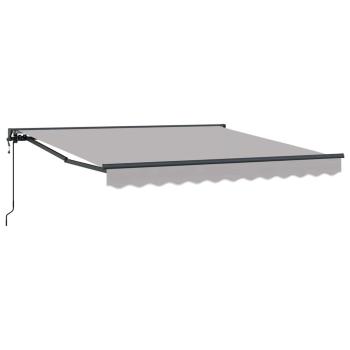 Einziehbare Markise Hellgrau 350x250 cm