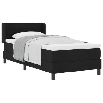 ARDEBO.de - Boxspringbett Schwarz 100 x 200 cm Stoff und Schaum