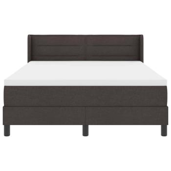 Boxspringbett Dunkelbraun 140 x 190 cm Stoff und Schaum