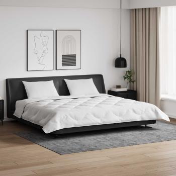 ARDEBO.de - Winterbettdecke mit Kissen 3 pcs Weiß 200 x 220 cm Mikrofaser