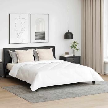 ARDEBO.de - Winterbettdecke mit Kissen 3 pcs Weiß 200 x 220 cm Mikrofaser