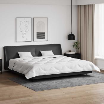 ARDEBO.de - Winterbettdecke mit Kissen 3 pcs Weiß 240 x 220 cm Mikrofaser