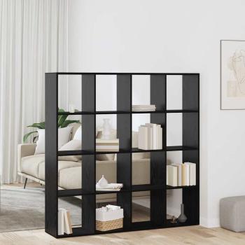 ARDEBO.de - Bücherregal Schwarze Eiche 137,5 x 29 x 137,5 cm Holzwerkstoff