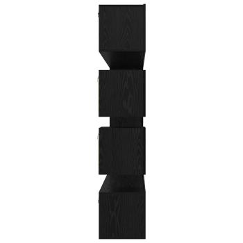 TV-Schrank-Set mit Regal Wandmontiert Sonstiges mit Speicher 10 pcs Schwarze Eiche Holzwerkstoff