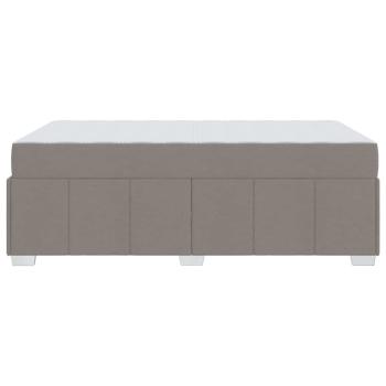 Bettrahmen mit Matratze Taupe 120 x 200 cm Stoff