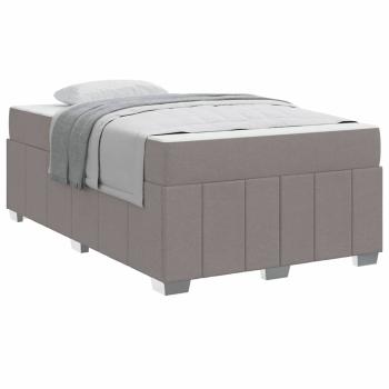 Bettgestell Taupe 120 x 200 cm Stoff