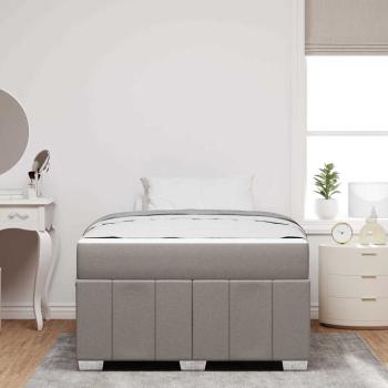 Bettgestell Taupe 120 x 200 cm Stoff