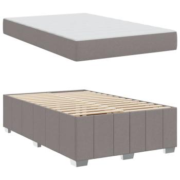 Bettgestell Taupe 120 x 200 cm Stoff